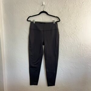 EUC SPYDER Wmn's L Black Active Fleece Lined Leggings Side Pockets Cold Weather